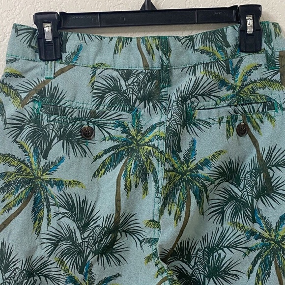 🎇NEW YEARS SALE🎇 Recycled Blues Palm Tree Shorts Size 30 Cotton Summer - Picture 4 of 6